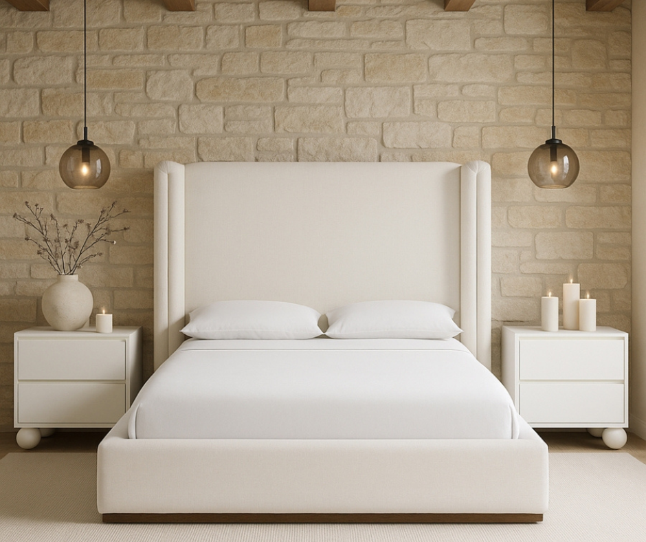 Solange Linen Upholstered Bed