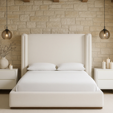 Solange Linen Upholstered Bed