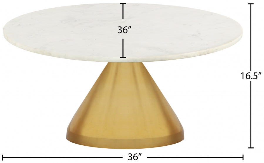 Emery Marble Top Coffee Table