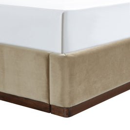 Rava Velvet Upholstered Bed