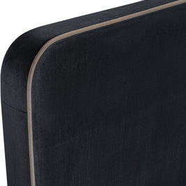 Rava Velvet Upholstered Bed