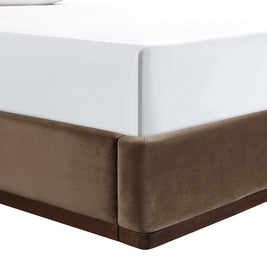 Rava Velvet Upholstered Bed