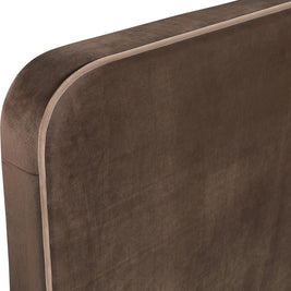 Rava Velvet Upholstered Bed