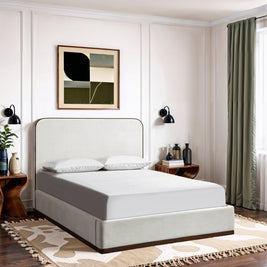 Rava Velvet Upholstered Bed