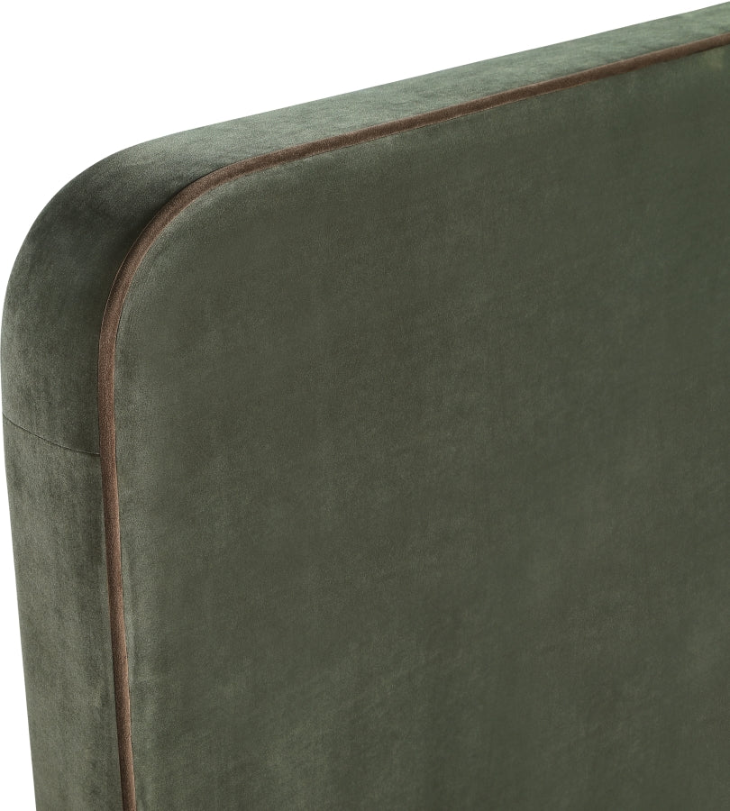 Rava Velvet Upholstered Bed