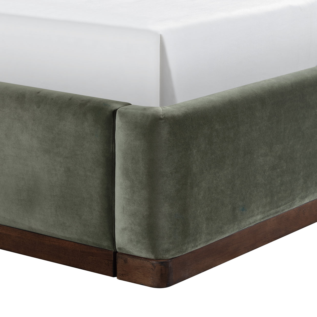 Rava Velvet Upholstered Bed