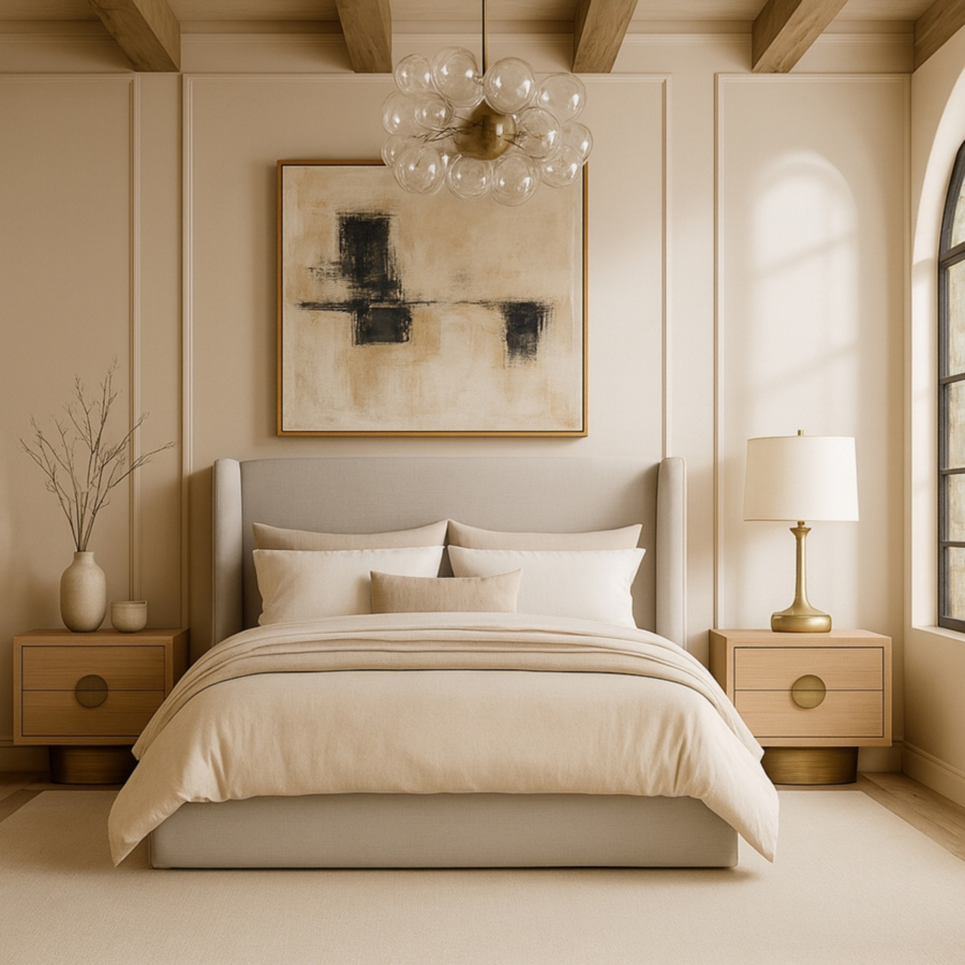 Kendall Linen Upholstered Bed