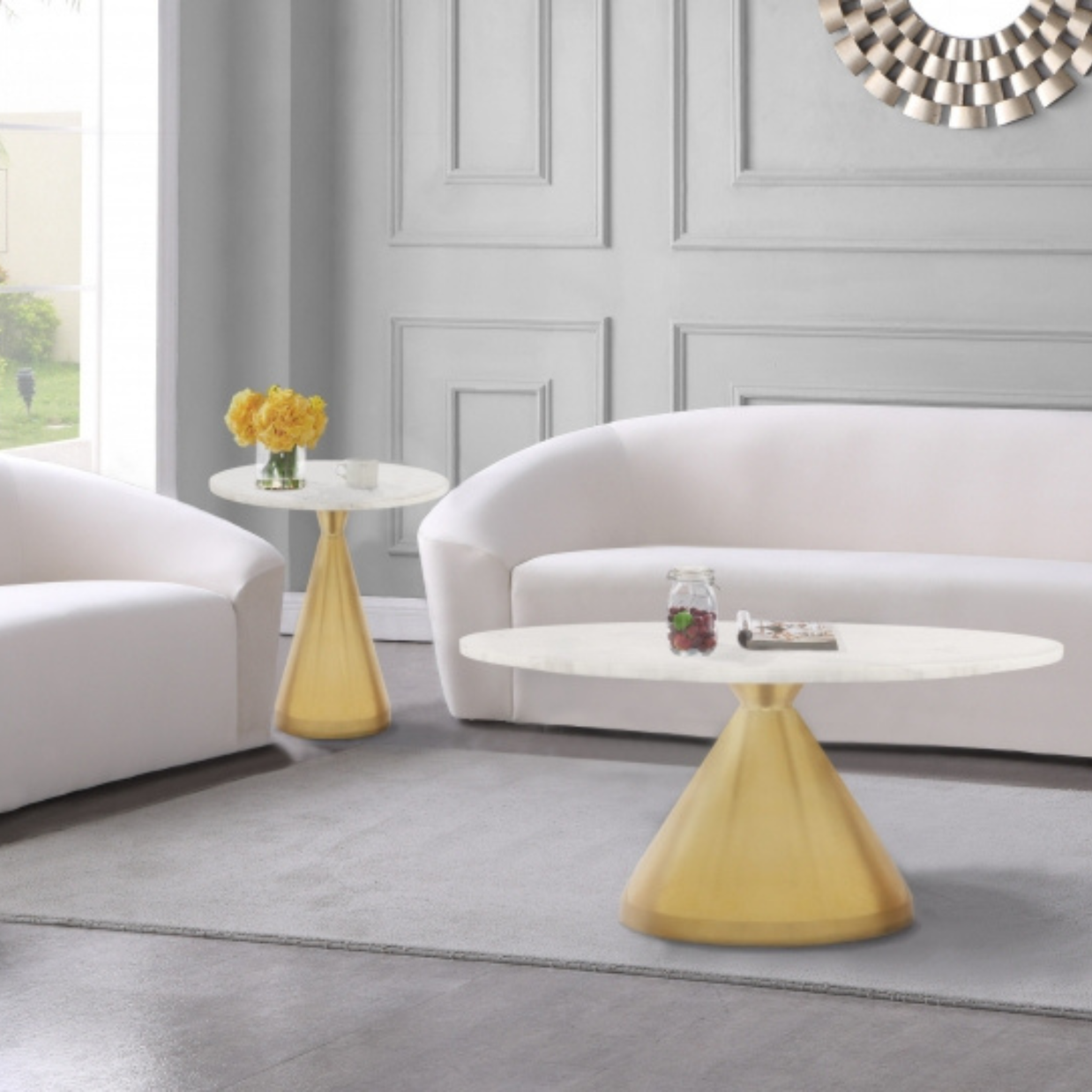 Emery Marble Top Coffee Table